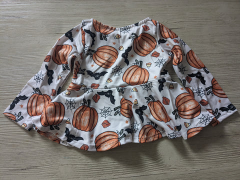 2t pumpkin bat peplum