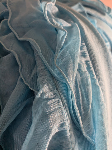 Baby blue ruffle