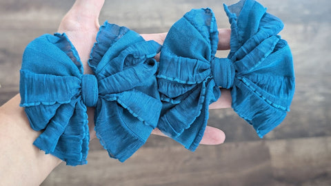 Blue ruffle piggies (RTS)