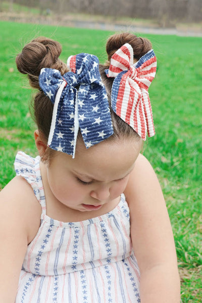 Stars and stripes wavy