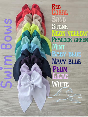 Peacock Green Swim Bow