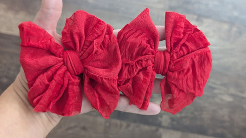Red ruffle piggies (RTS)