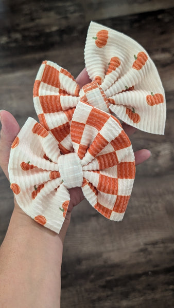 Pumpkin/check split bow