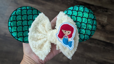 RTS mermaid ears Big bow