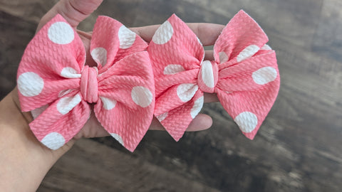 Pink white Polkadot