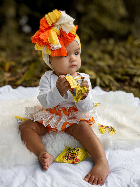 Candy Corn triple Ruffle