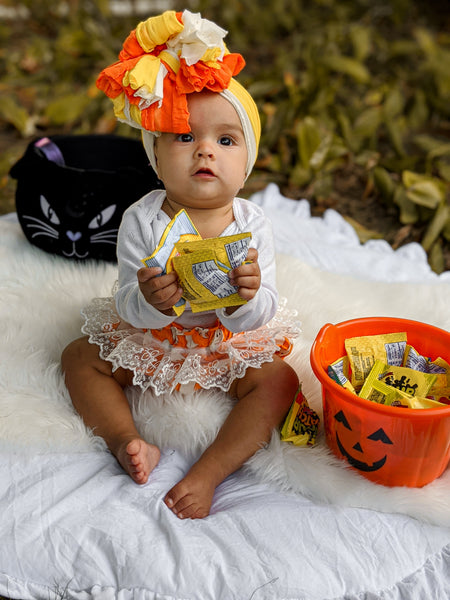 Candy Corn triple Ruffle
