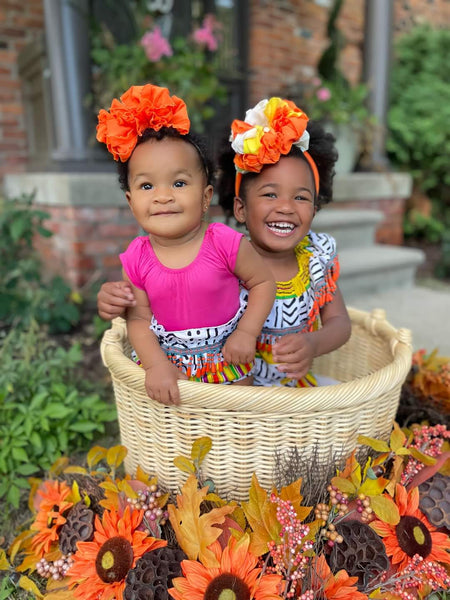 Candy Corn triple Ruffle